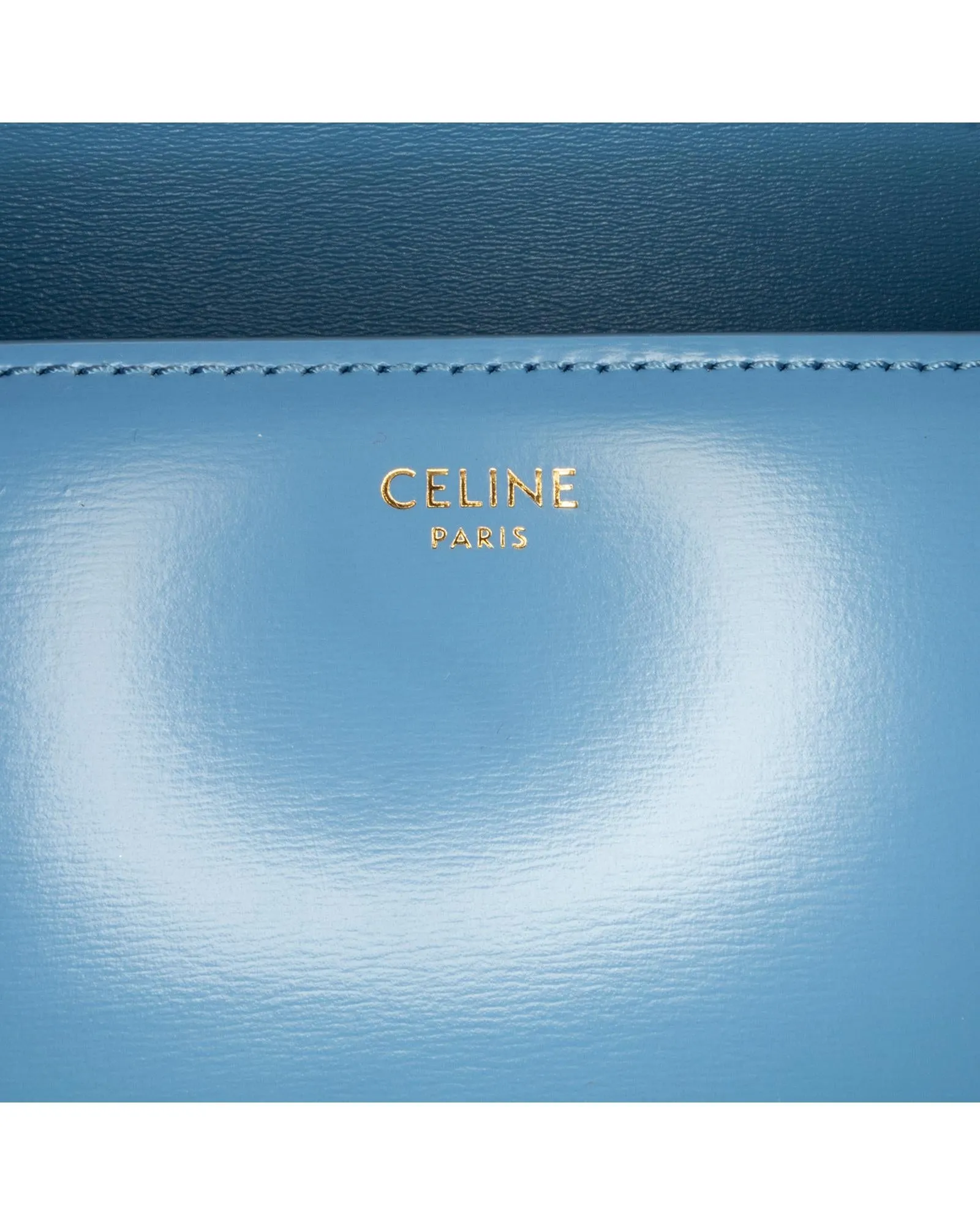 Teen Triomphe Leather Crossbody Bag with Push Lock Closure
