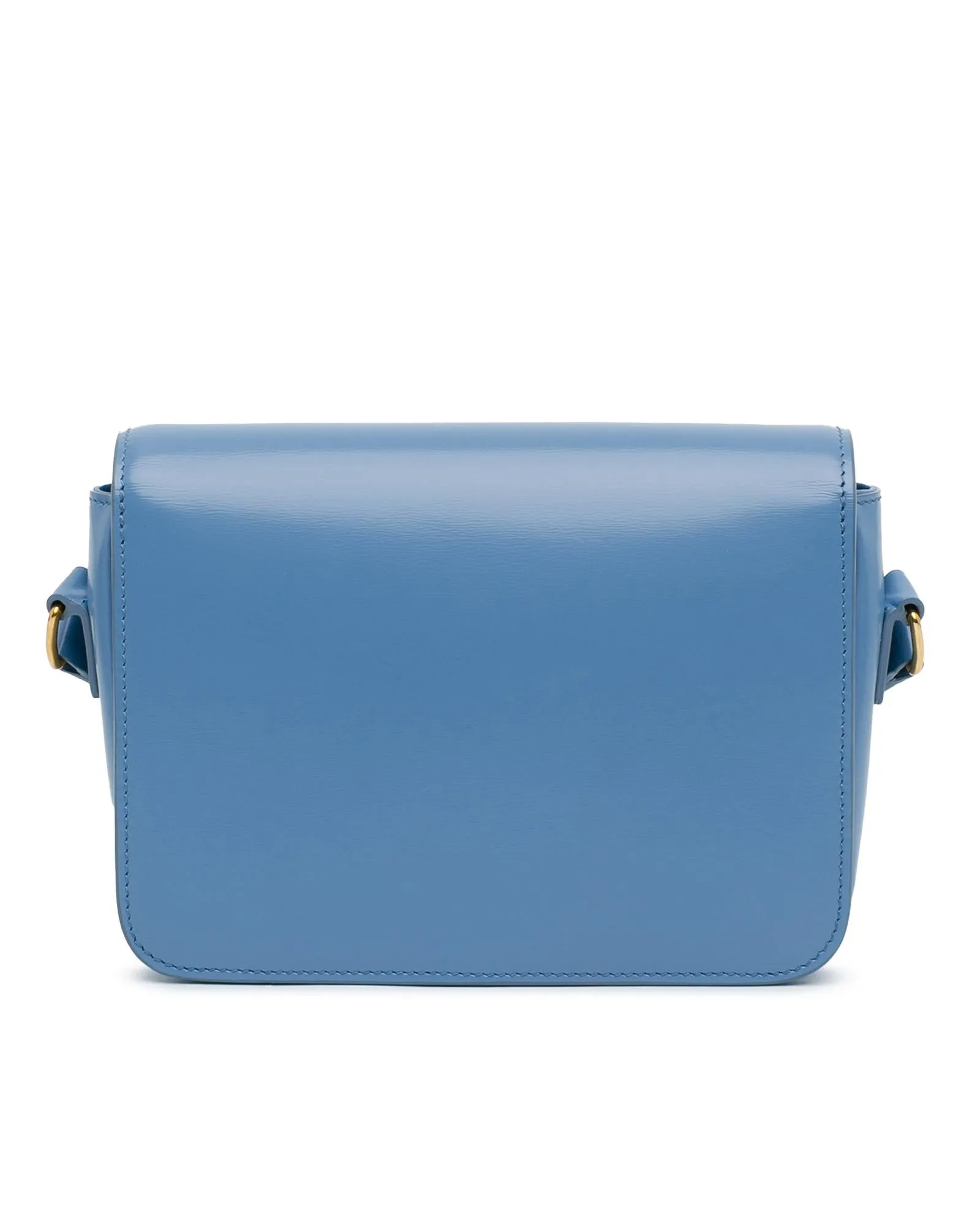 Teen Triomphe Leather Crossbody Bag with Push Lock Closure