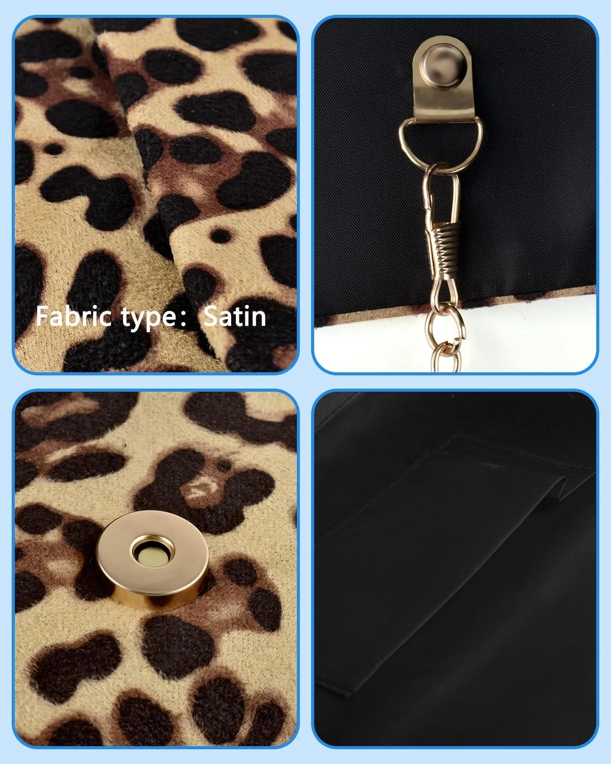 TINDTOP Evening Clutch Purses for Women Handbags for Formal Wedding Party Cocktail Prom Crossbody Shoulder Envelope Bag