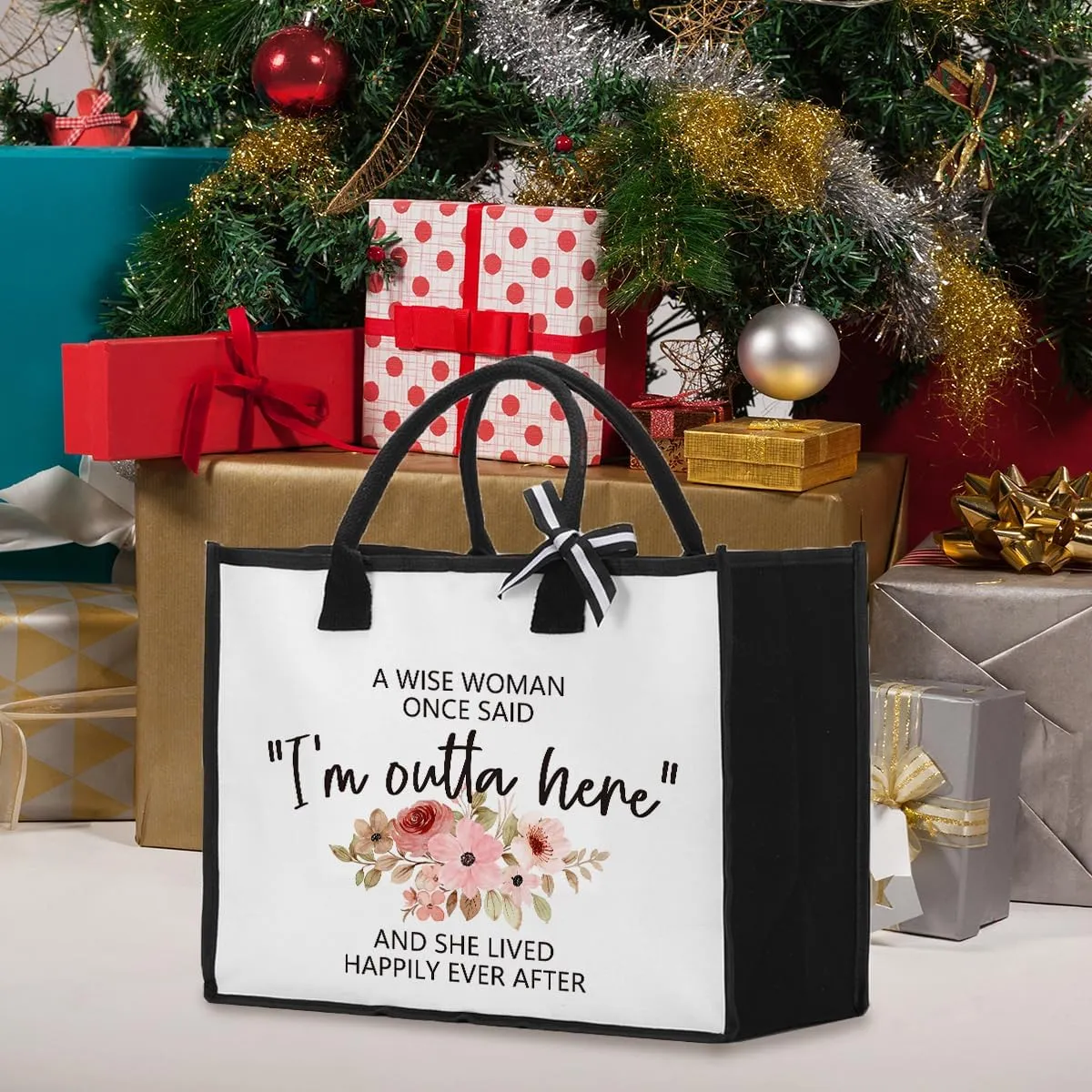 Tote Bag for Woman Appreciation Retired Going Away Birthday Gift for Woman Coworker Friends Christian