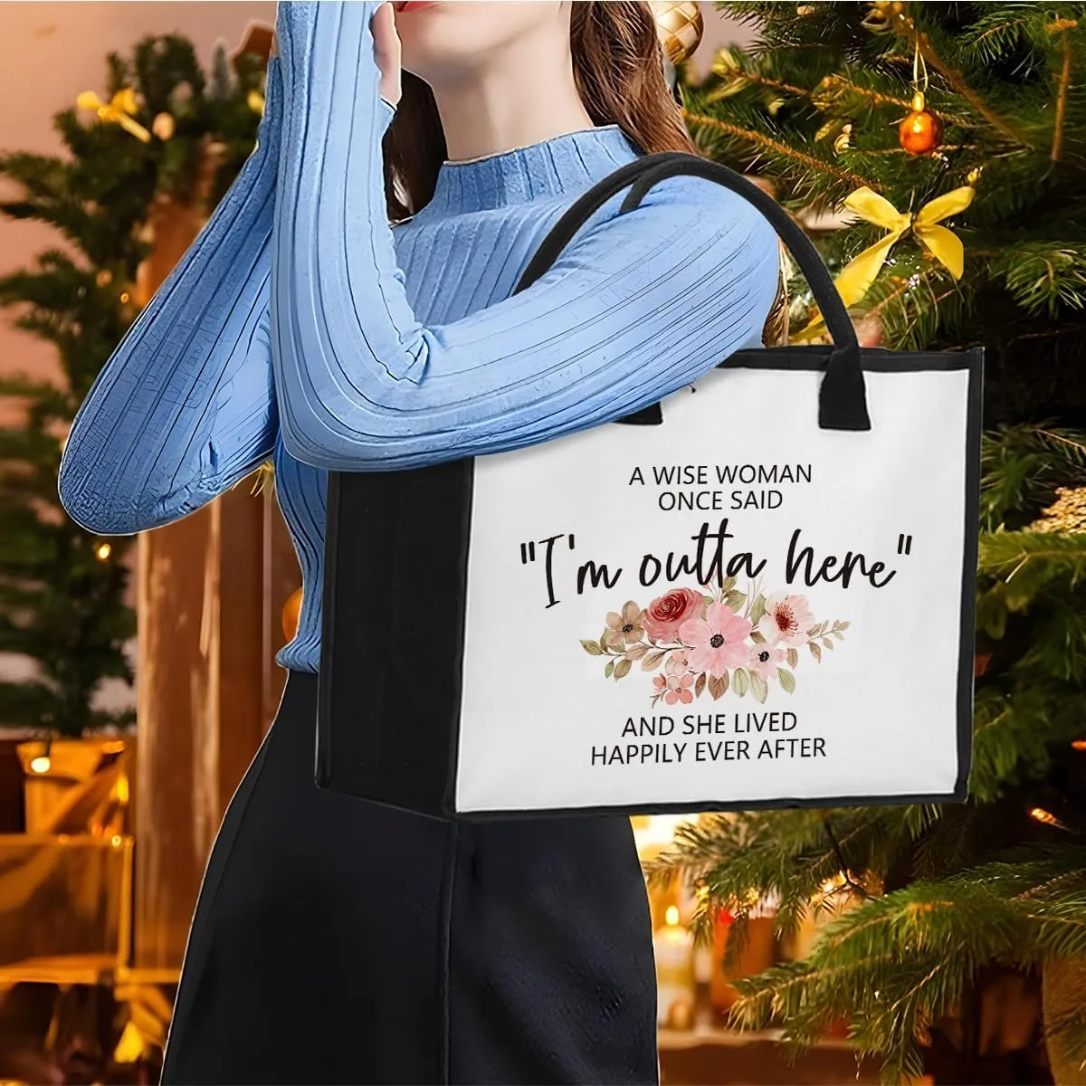Tote Bag for Woman Appreciation Retired Going Away Birthday Gift for Woman Coworker Friends Christian