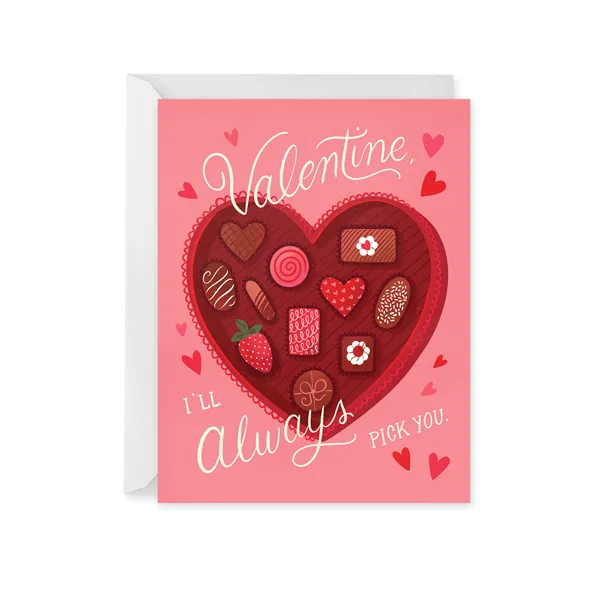 Valentine Chocolate Box Card