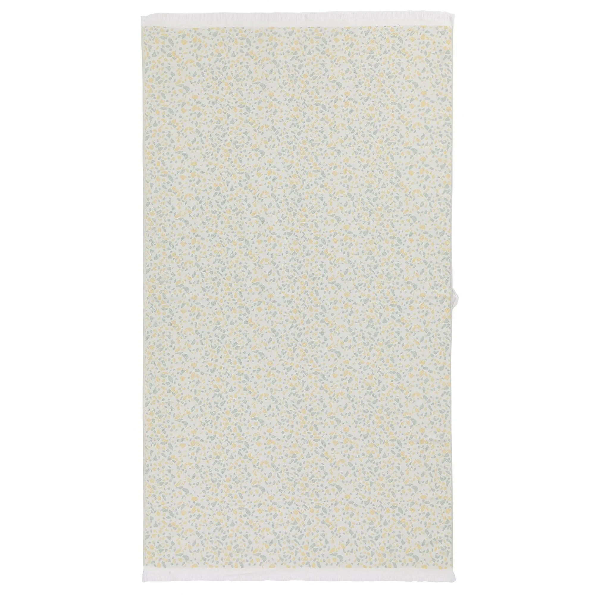 Verin Beach Towel [Off-white/Green grey/Yellow]