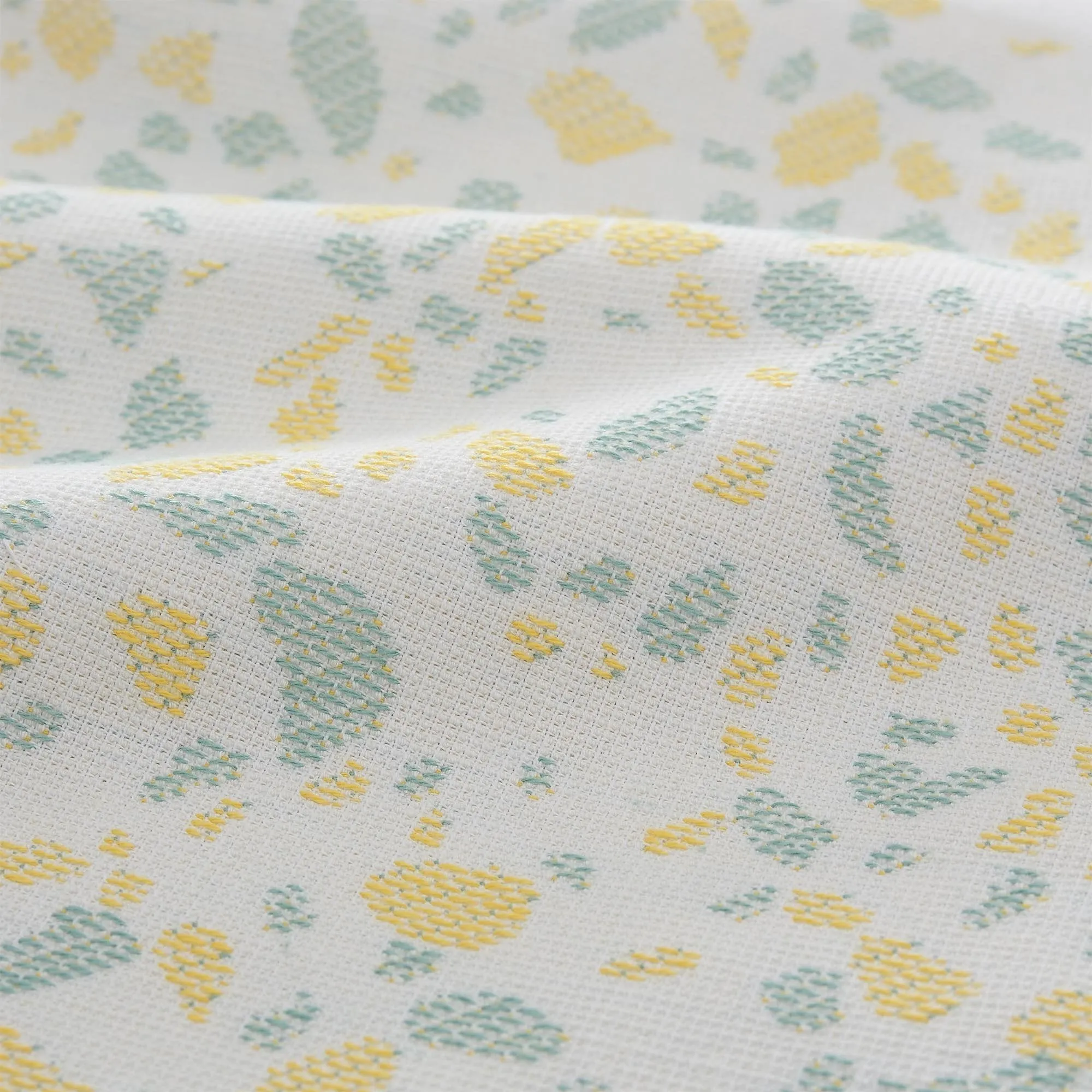 Verin Beach Towel [Off-white/Green grey/Yellow]