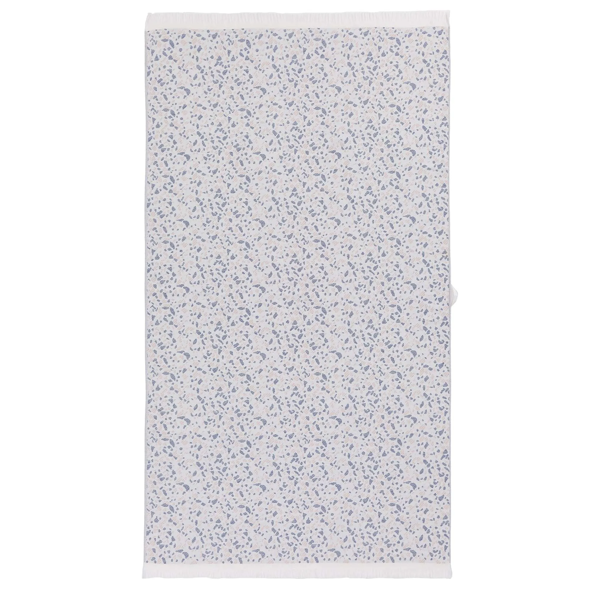 Verin Beach Towel [Off-white/Ultramarine/Light pink]
