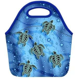 VP Home Insulated Neoprene Lunch Tote Bag (Tribal Turtles