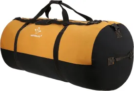 WHITEDUCK Heavy Duty Canvas Duffel Bag for Men and Women - Foldable Military Army Style Duffel Bag, with Full Length Zipper- Outdoors, Travel, Gym & Storage