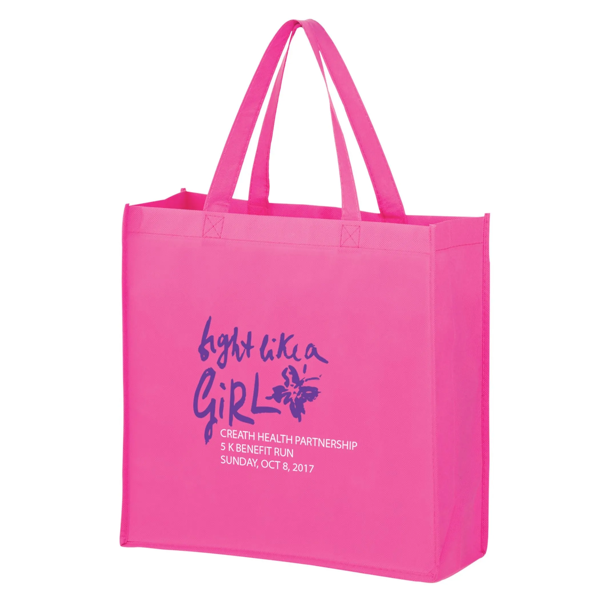 Wholesale AWARENESS PINK NON-WOVEN TOTE BAG - Y2K13513BCA
