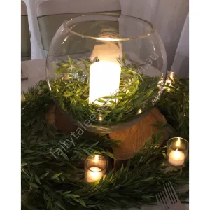 Willow in fish bowl vase