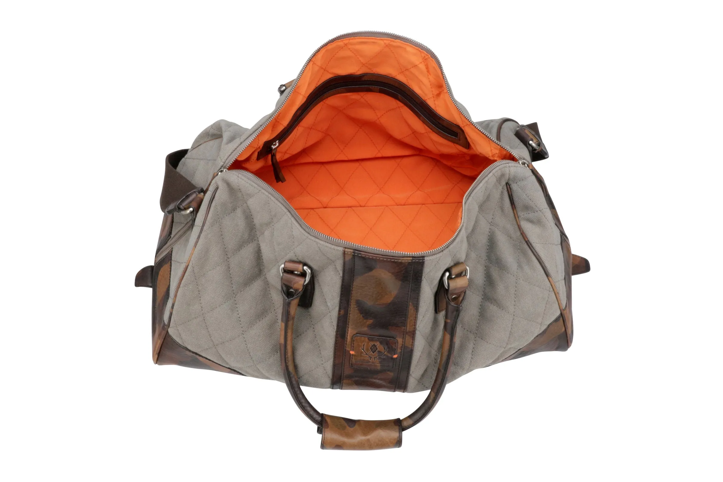 Woodland Quilted Oxford Canvas Duffel - River Rock