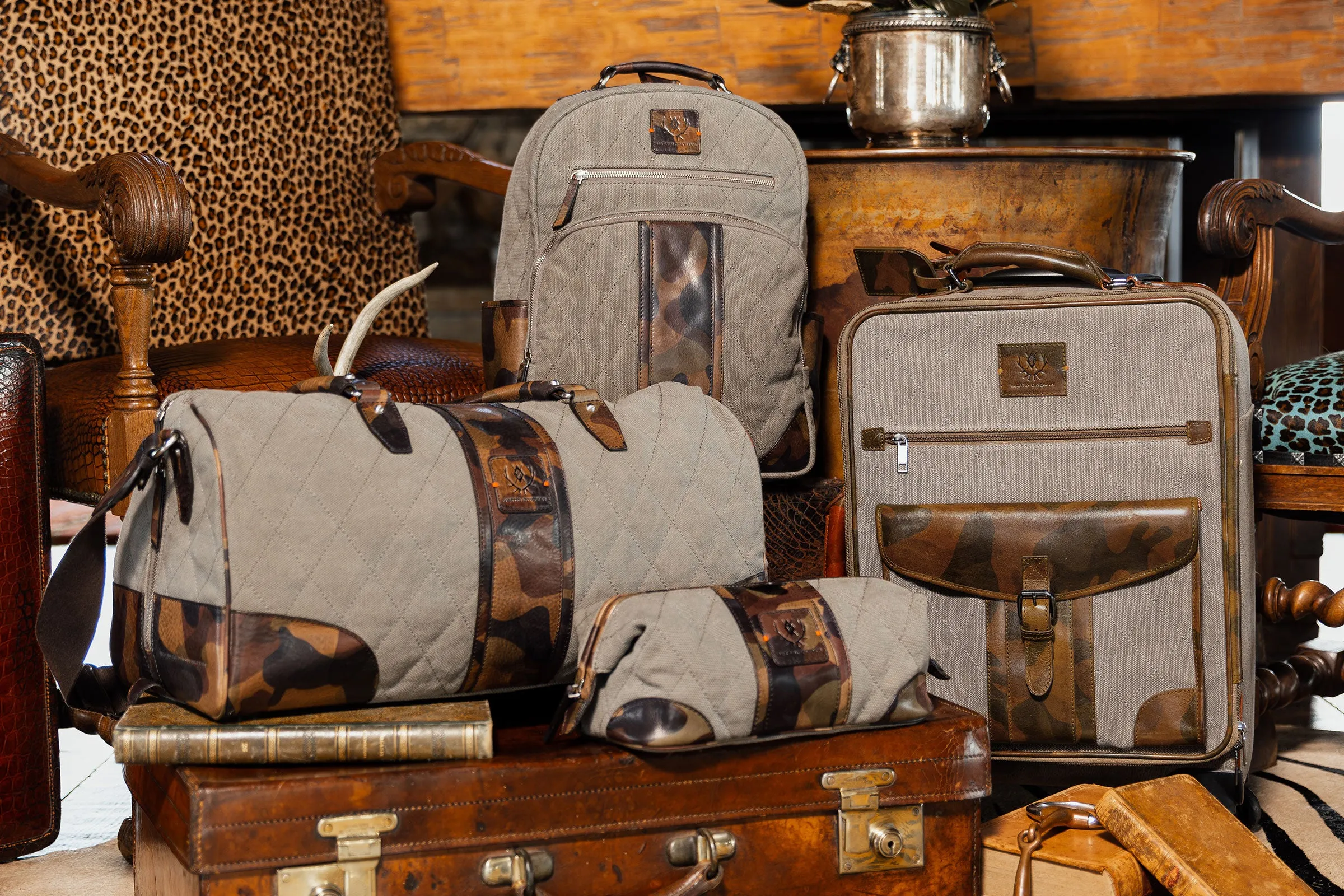 Woodland Quilted Oxford Canvas Duffel - River Rock