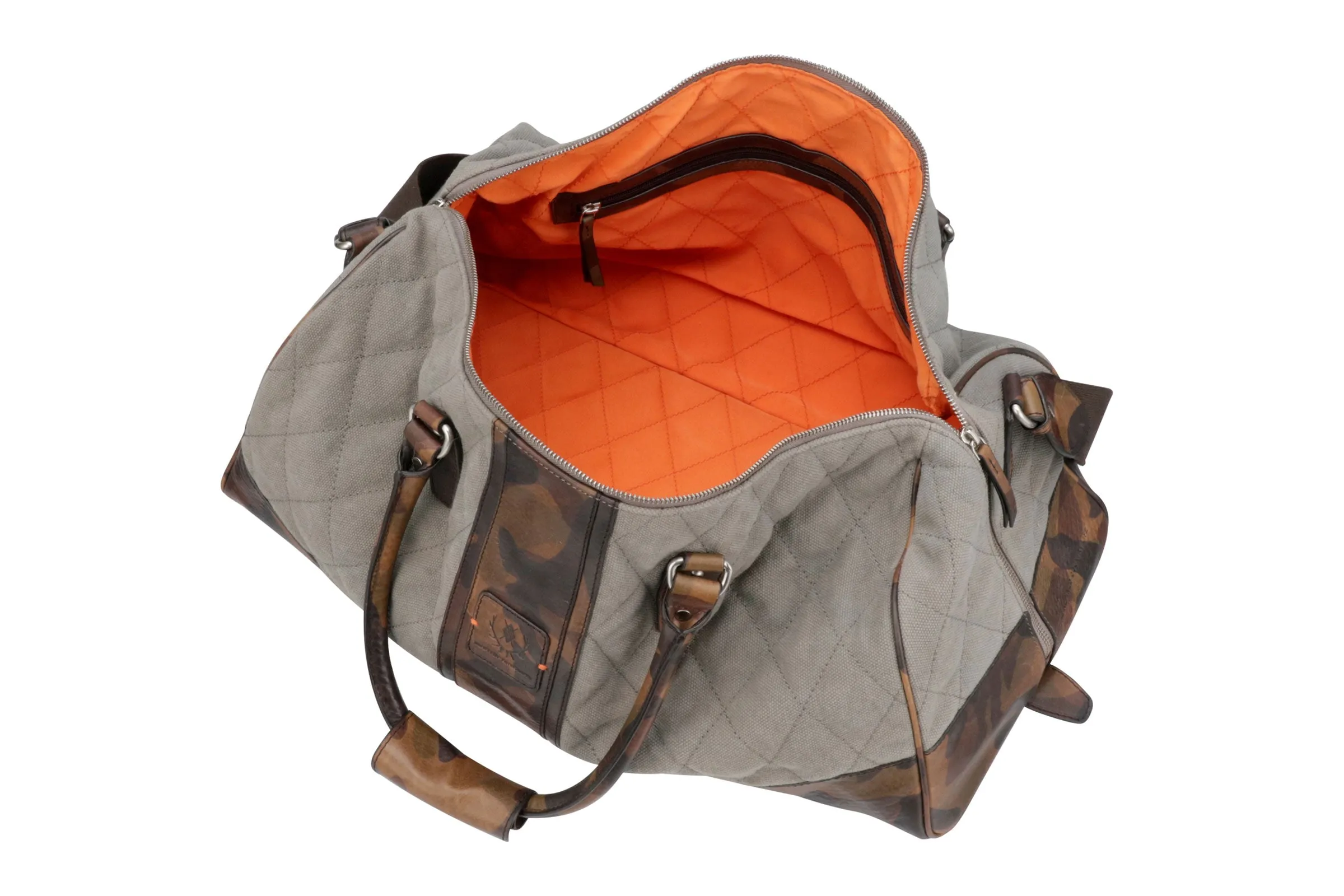 Woodland Quilted Oxford Canvas Duffel - River Rock