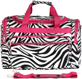 World Traveler Zebra 22-inch Carry-on Duffle Bag with Adjustable Shoulder Strap