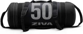 ZIVA Premium Power Core Sandbag - Elite Level Pre-Weighted Workout Bag, Commercial Grade Textured DuraLeather Shell, Reinforced Stitching Webbing, Ergonomic Handles | Home Gym Exercise - (10-50 lbs.)